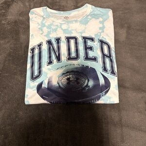 UNDER ARMOUR Men’s  football Graphic tie-dye short sleeve tee